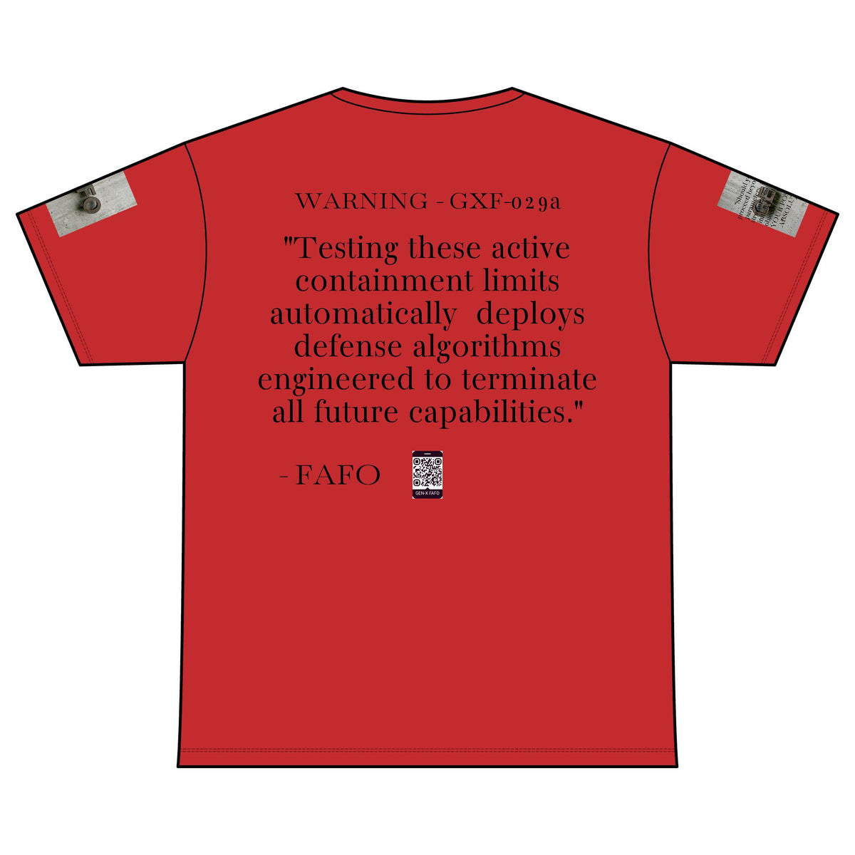 WARNING - GXF-029a