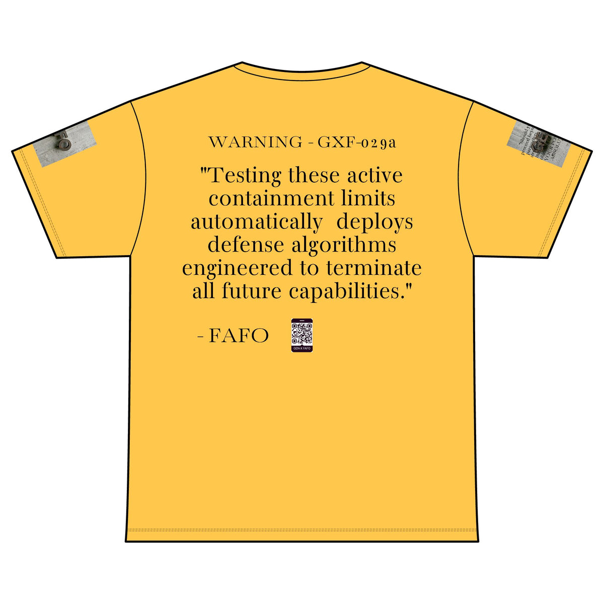 WARNING - GXF-029a