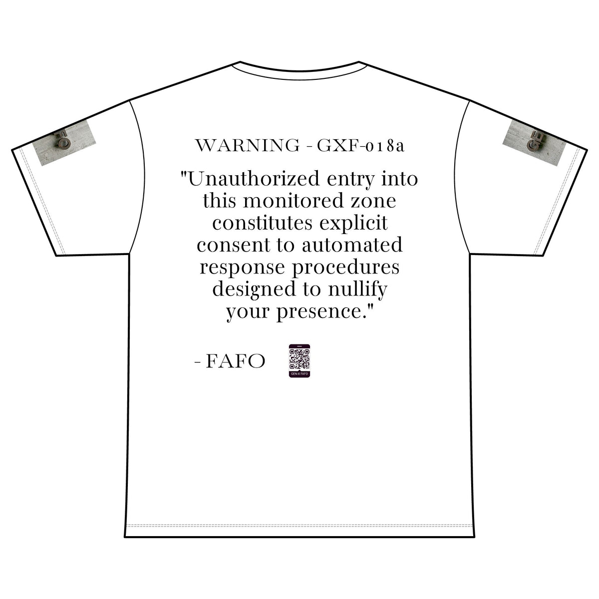 WARNING - GXF-018a