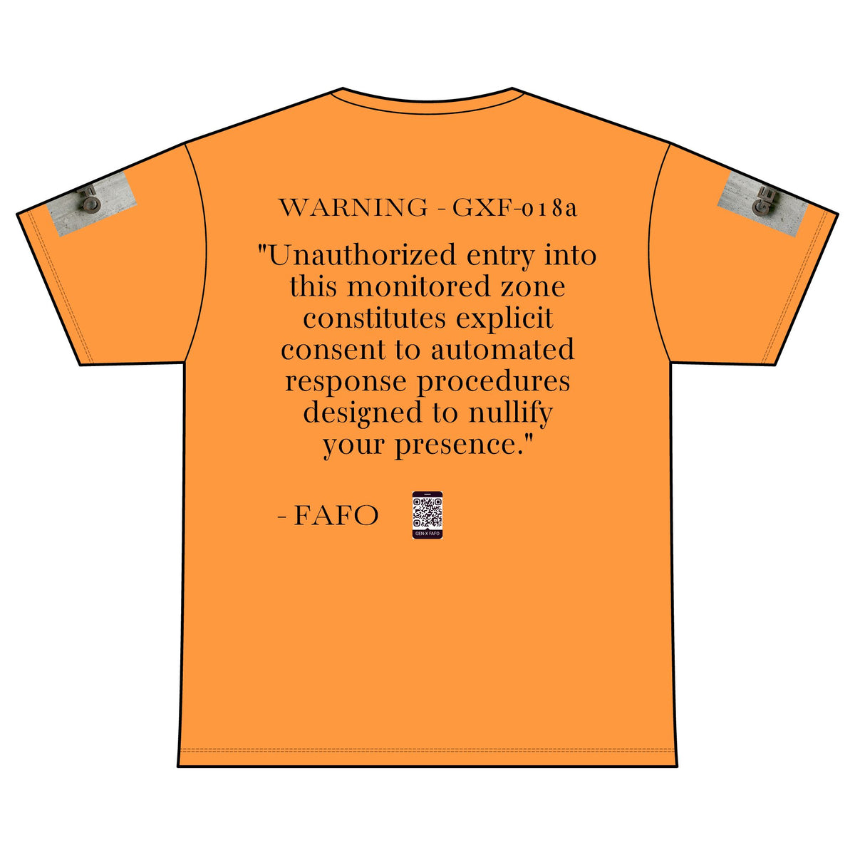 WARNING - GXF-018a