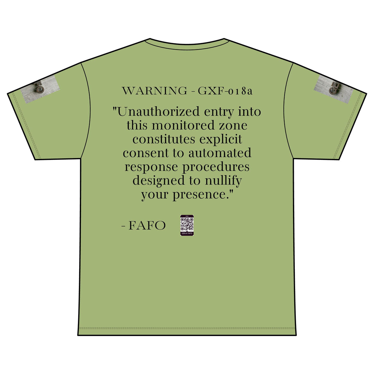 WARNING - GXF-018a