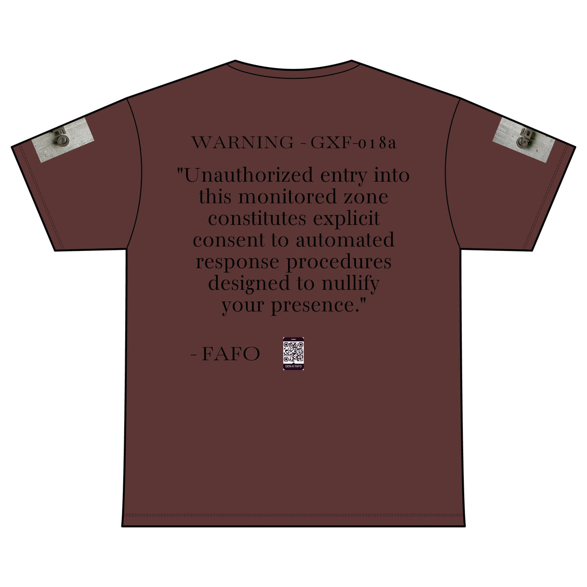 WARNING - GXF-018a