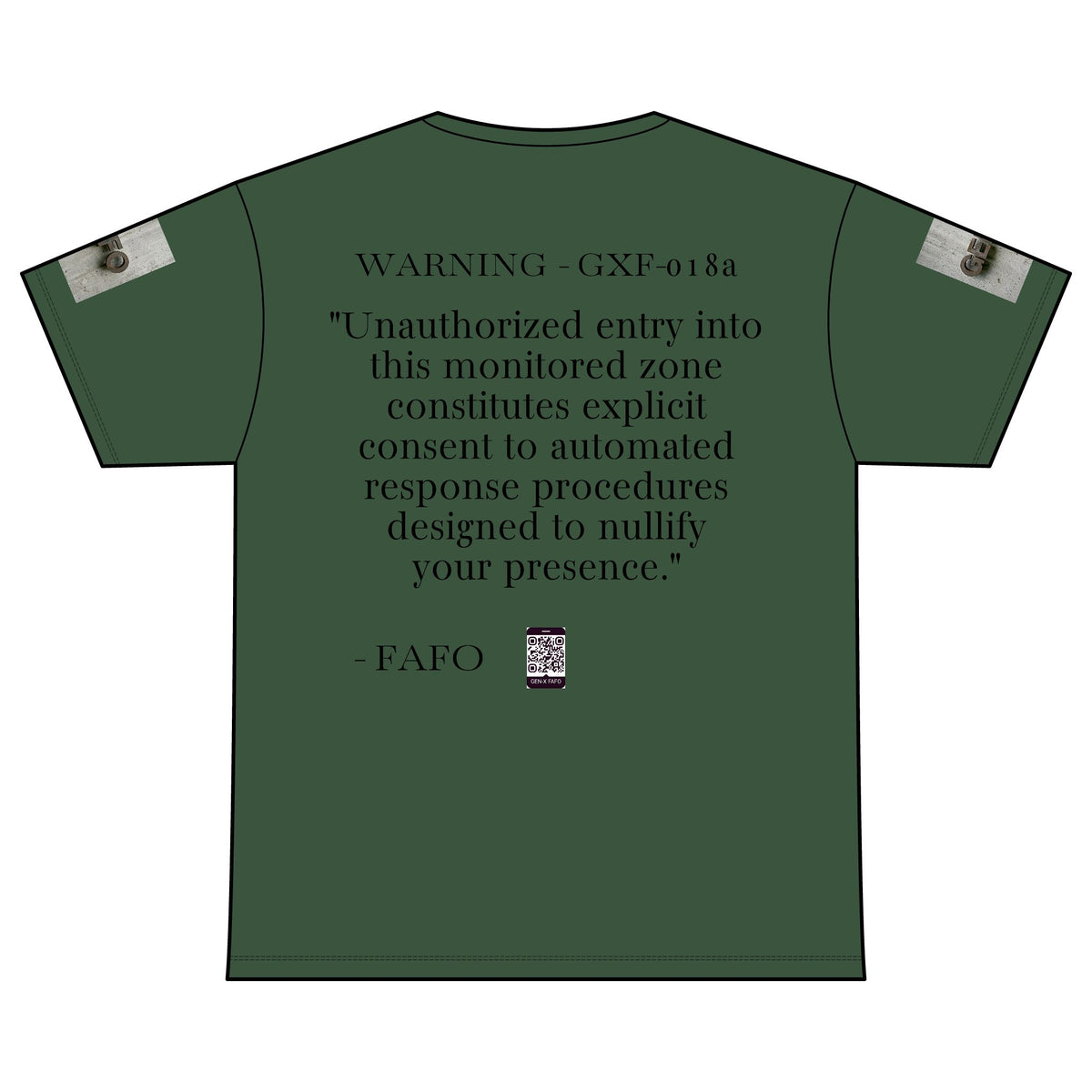 WARNING - GXF-018a